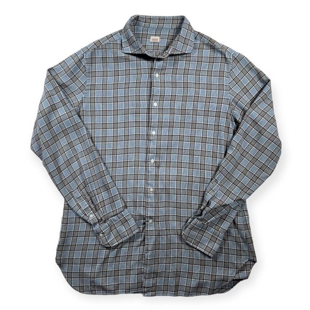 Alessandro Gherardi Cucita a‎ Mano Hand Sewn Italian Button Down Men's Large